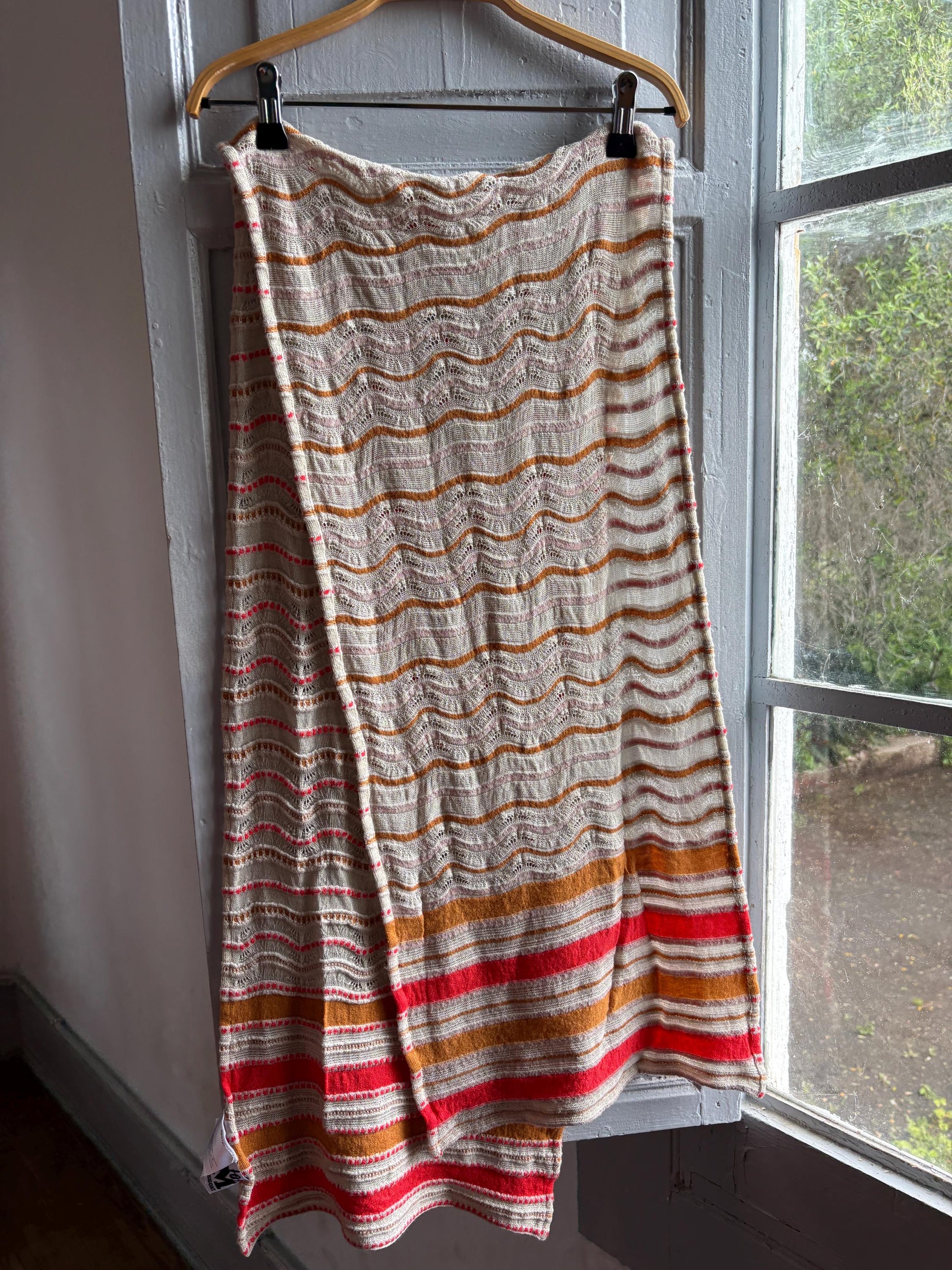 Vintage M Missoni Wool Blend Zigzag Scarf — additional view 9