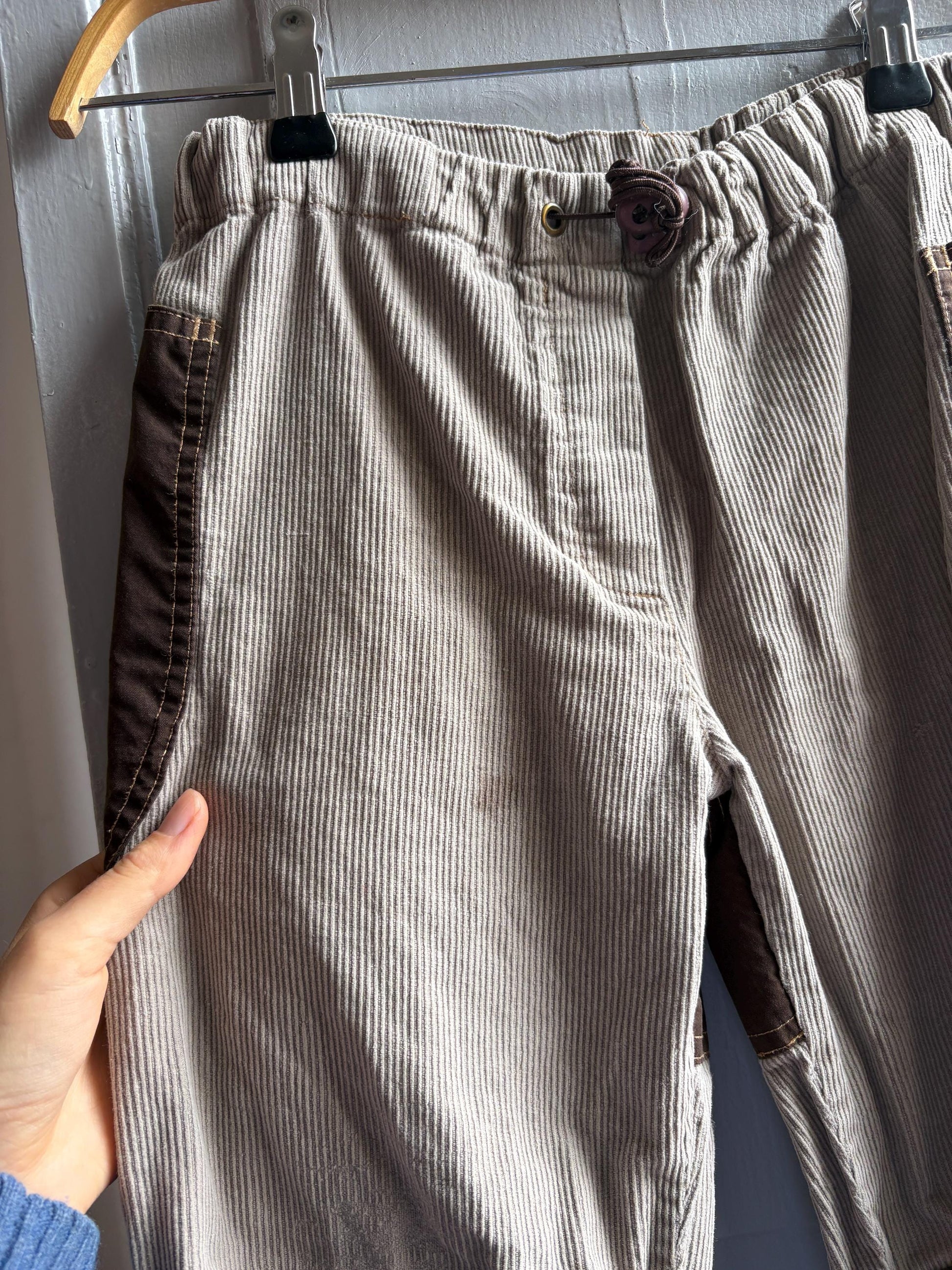 Beige Kids Trousers With Reinforced Knees — additional view 7