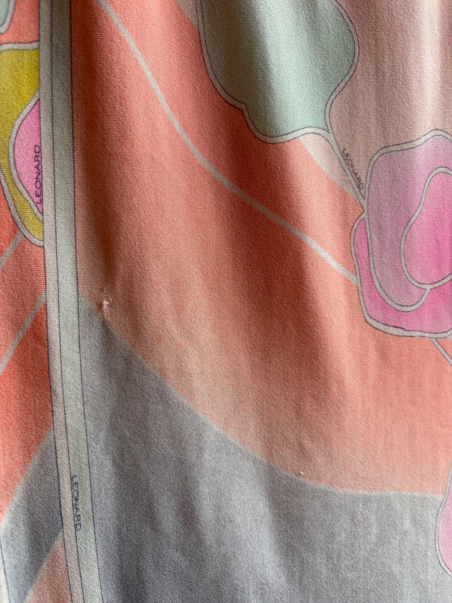 Vintage Leonard Paris Floral Scarf — additional view 16