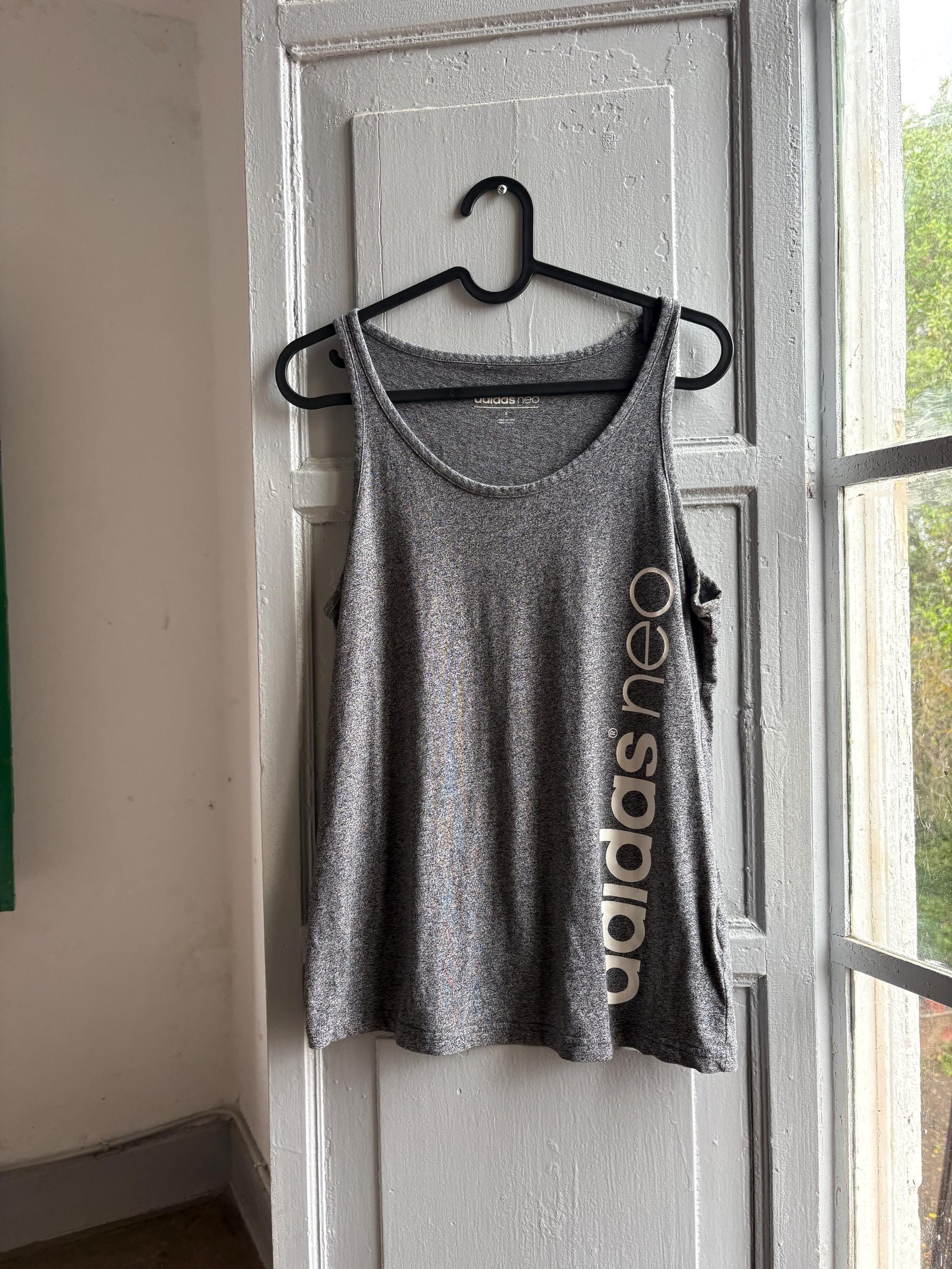 Adidas Neo Grey Cotton Tank Top — additional view 6