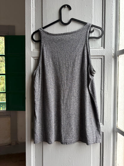 Adidas Neo Grey Cotton Tank Top — additional view 9