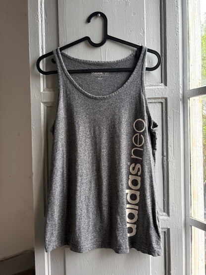 Adidas Neo Grey Cotton Tank Top — additional view 12
