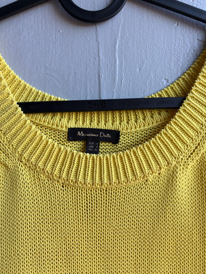 Vibrant Yellow Knit Summer Dress — additional view 5