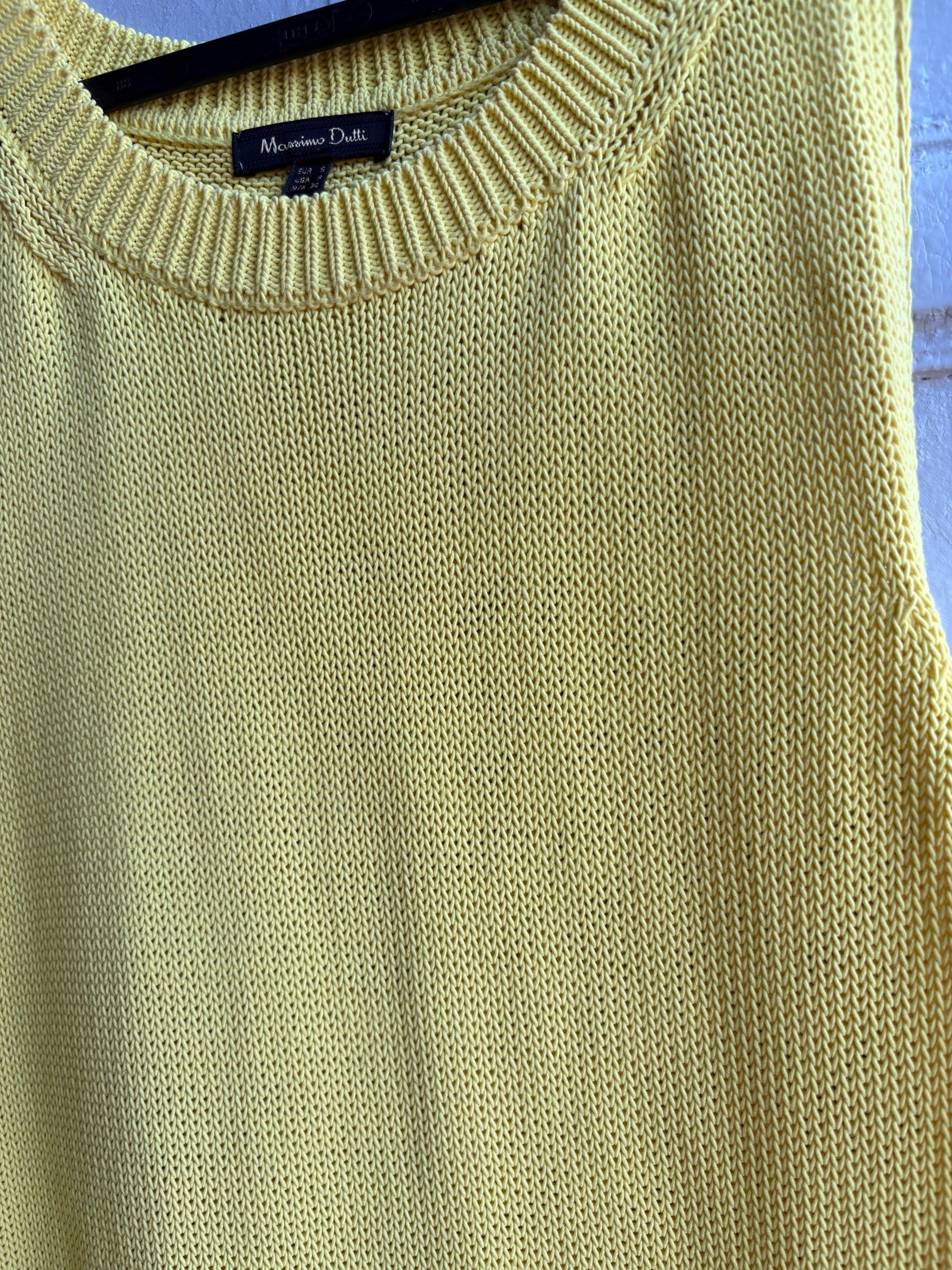 Vibrant Yellow Knit Summer Dress — additional view 7