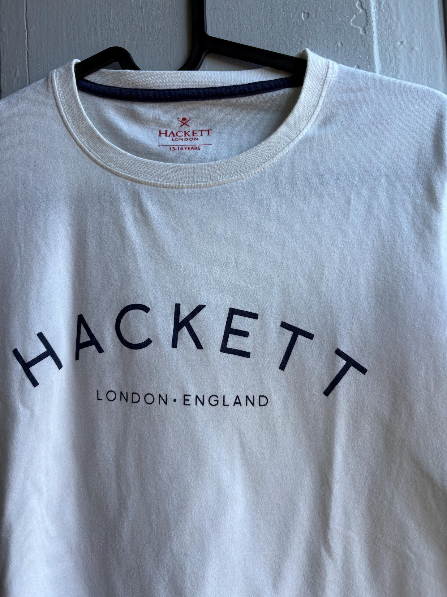 Hackett White Cotton T-Shirt For Boys — additional view 7