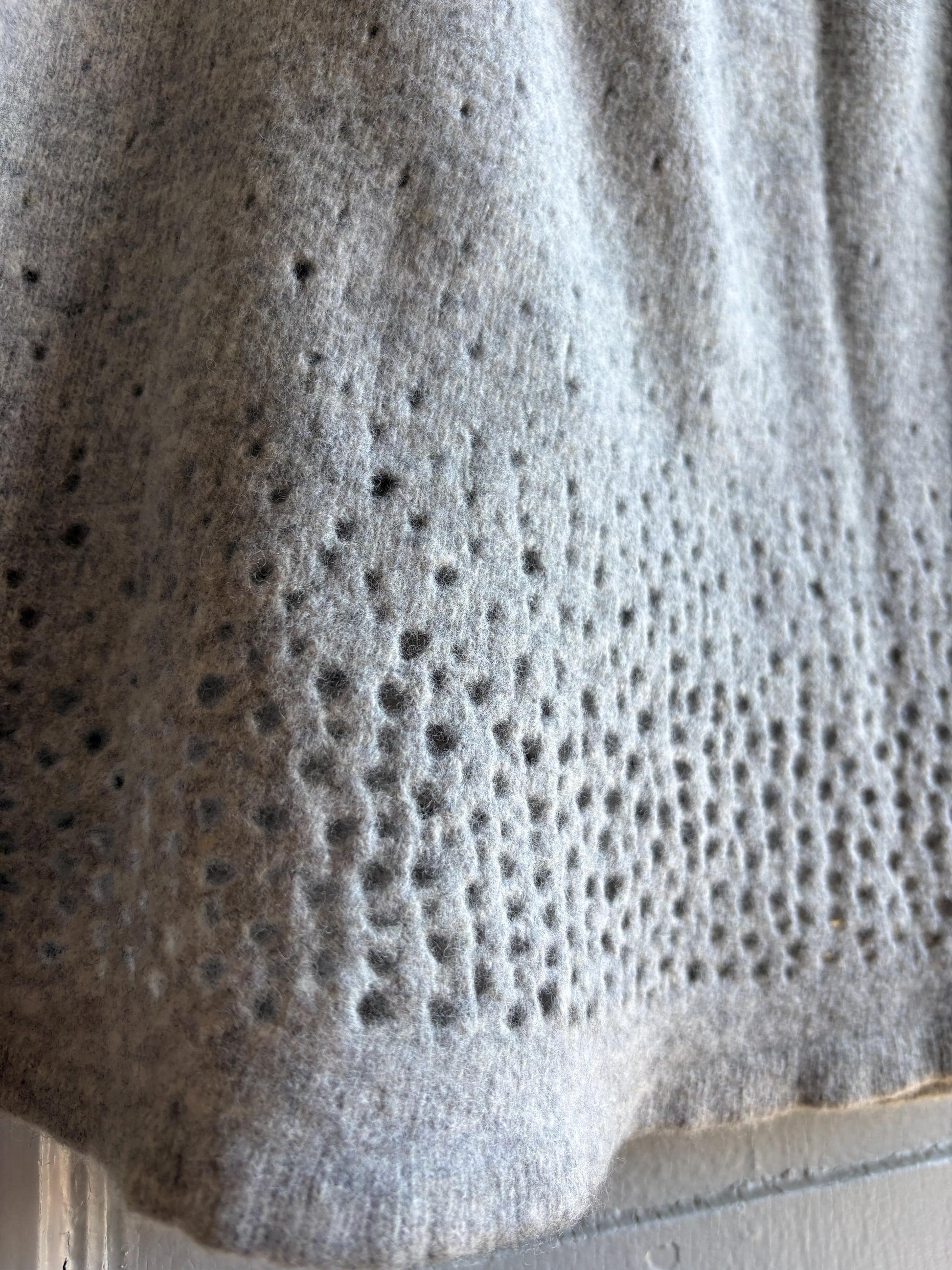 Grey Pure Wool Women's Skirt — additional view 8