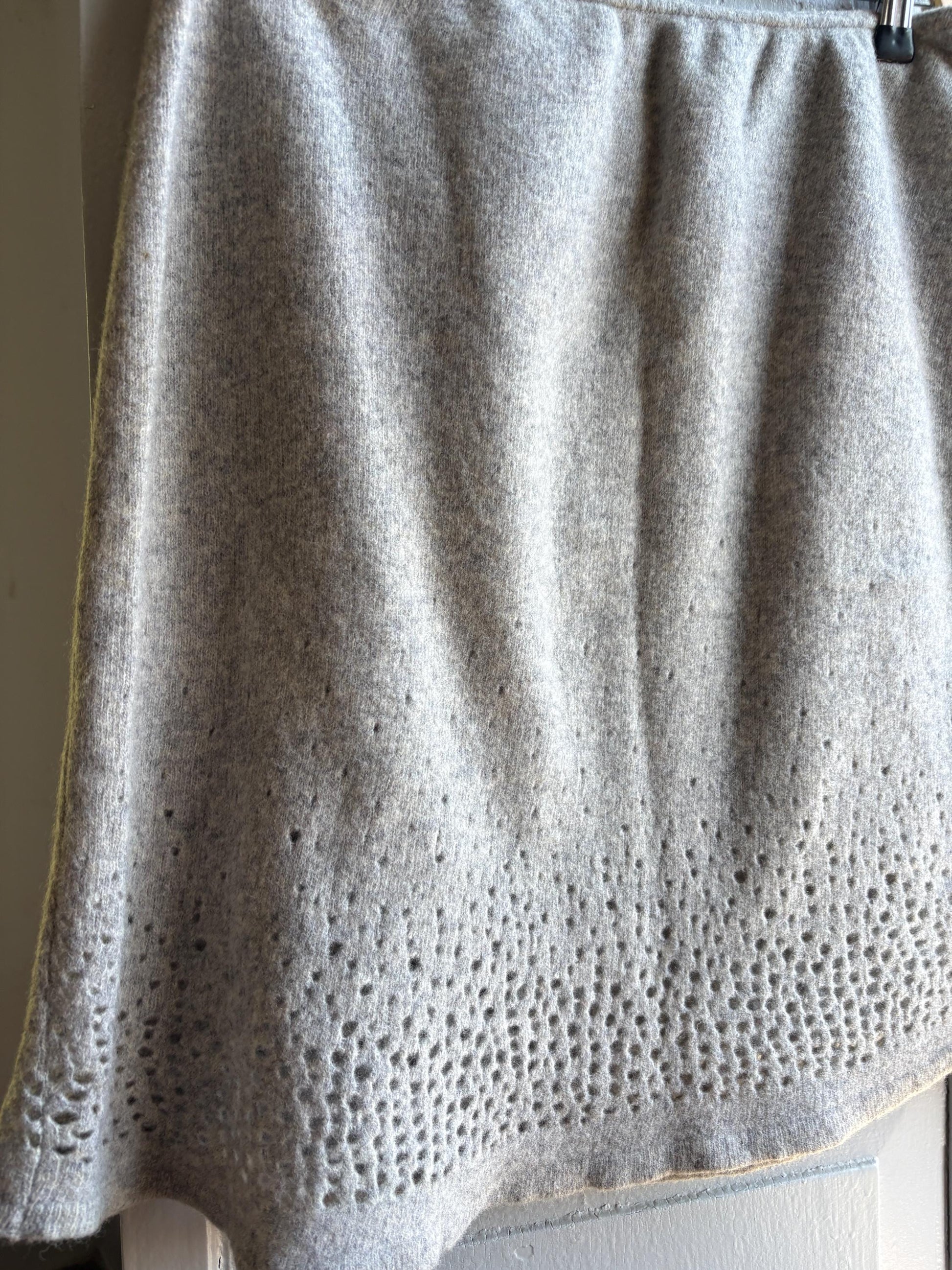 Grey Pure Wool Women's Skirt — additional view 10