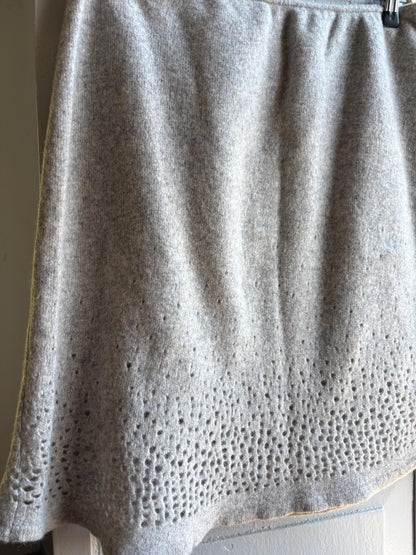 Grey Pure Wool Women's Skirt — additional view 10