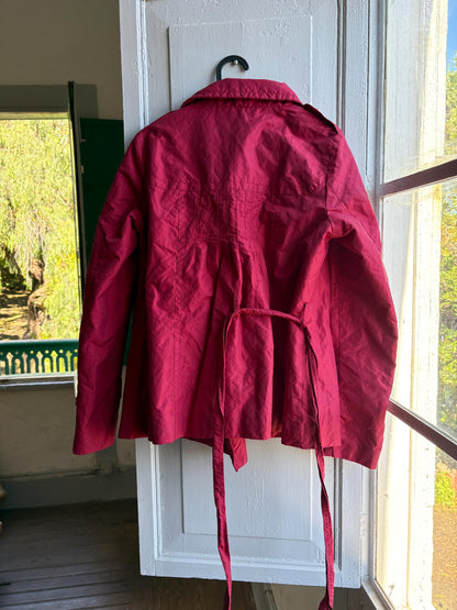 Adolfo Dominguez Red Belted Trench Coat — additional view 12