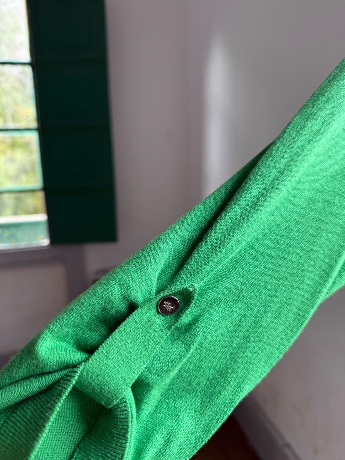 Lauren Ralph Lauren Green V-Neck Shirt — additional view 6