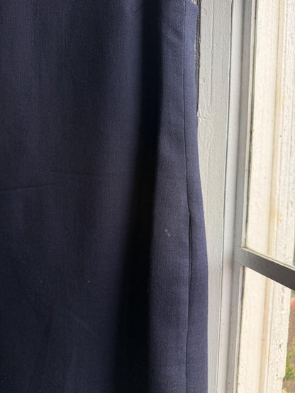 Navy Pure Wool A-Line Dress — additional view 8