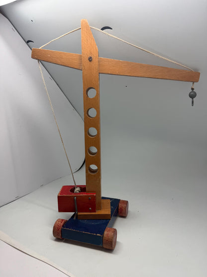 Montessori Wooden Crane Pull Toy — additional view 6