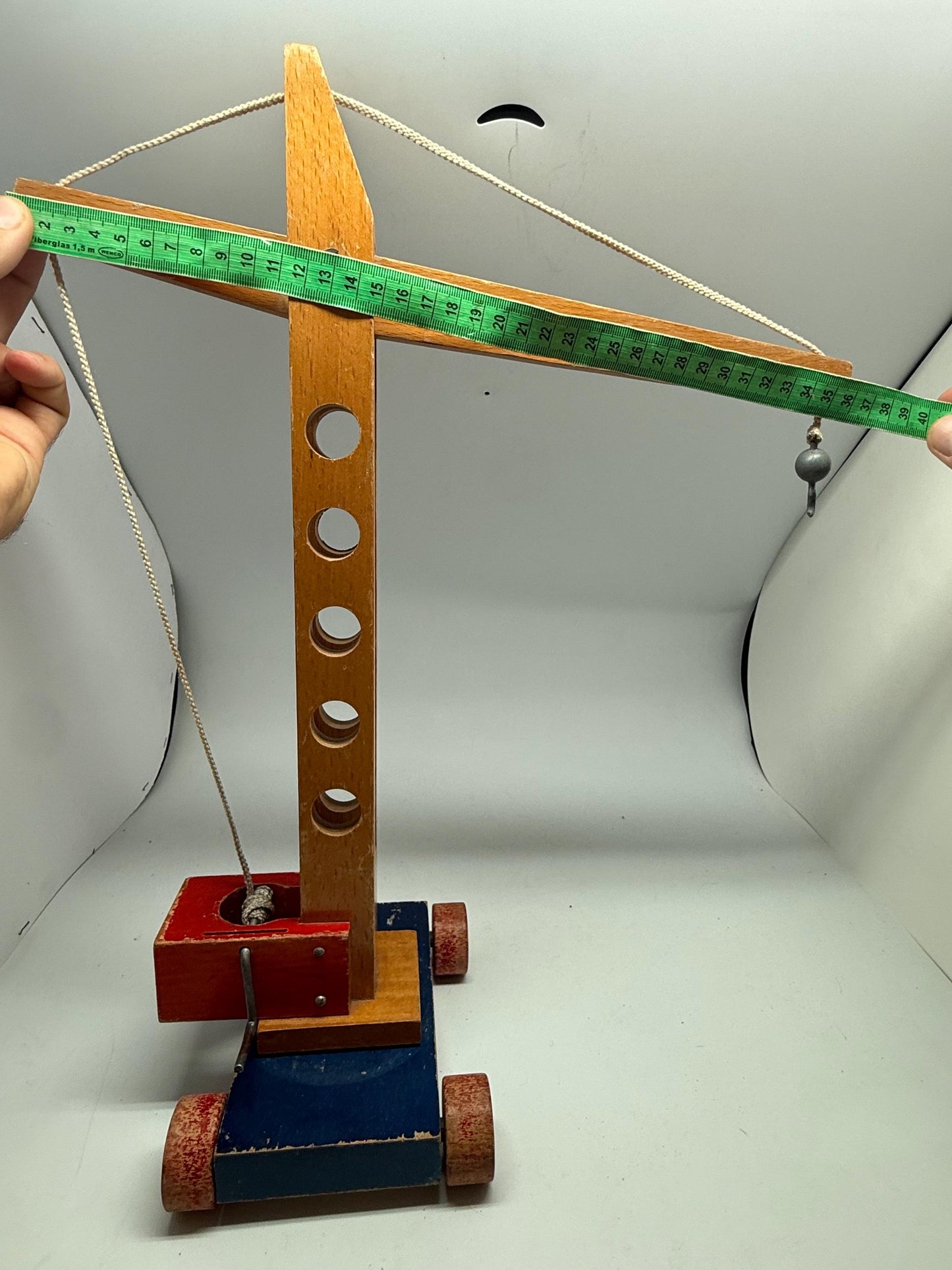 Montessori Wooden Crane Pull Toy — additional view 7