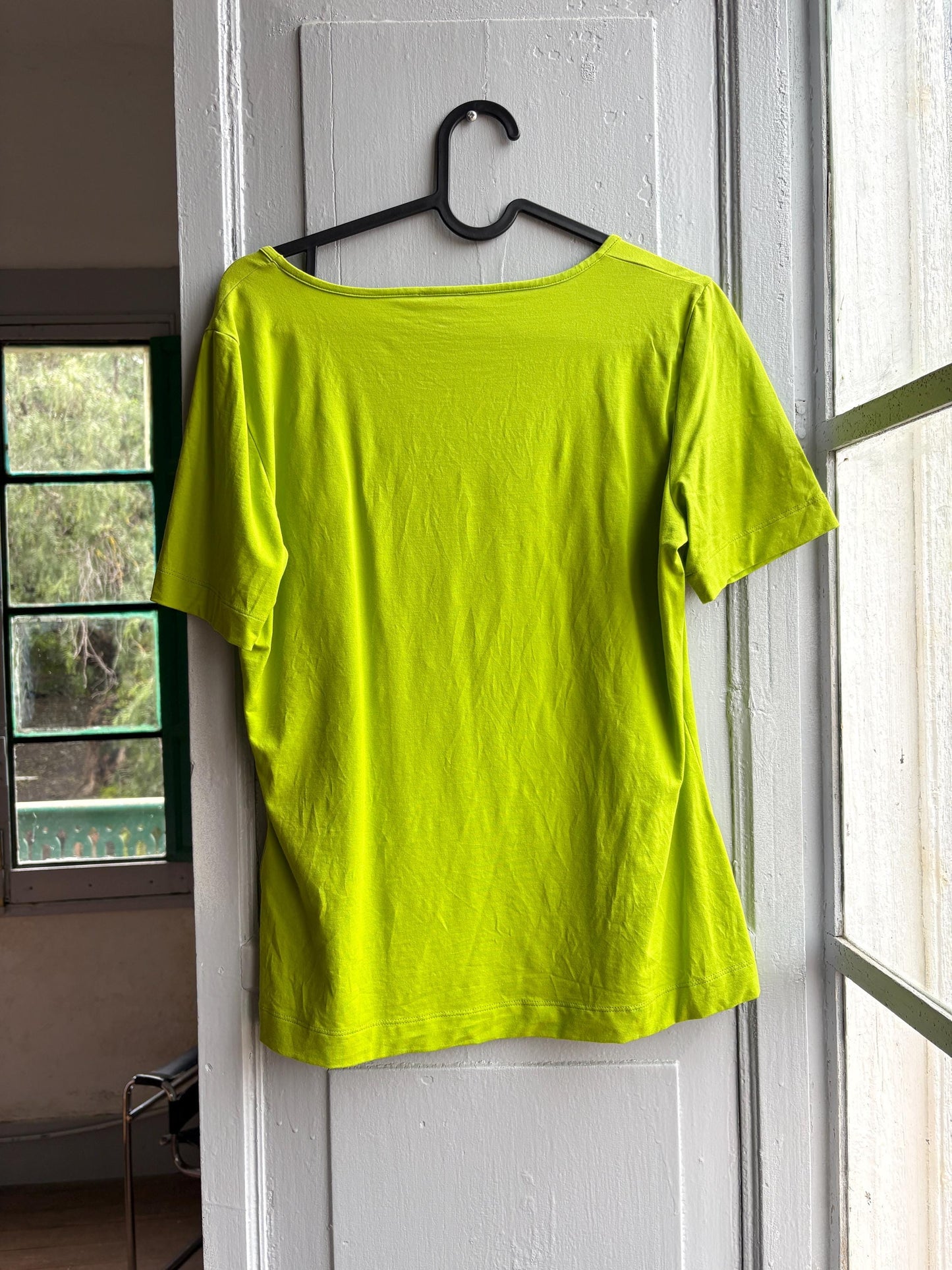 Vintage Escada Green Scoop Neck Tee — additional view 7