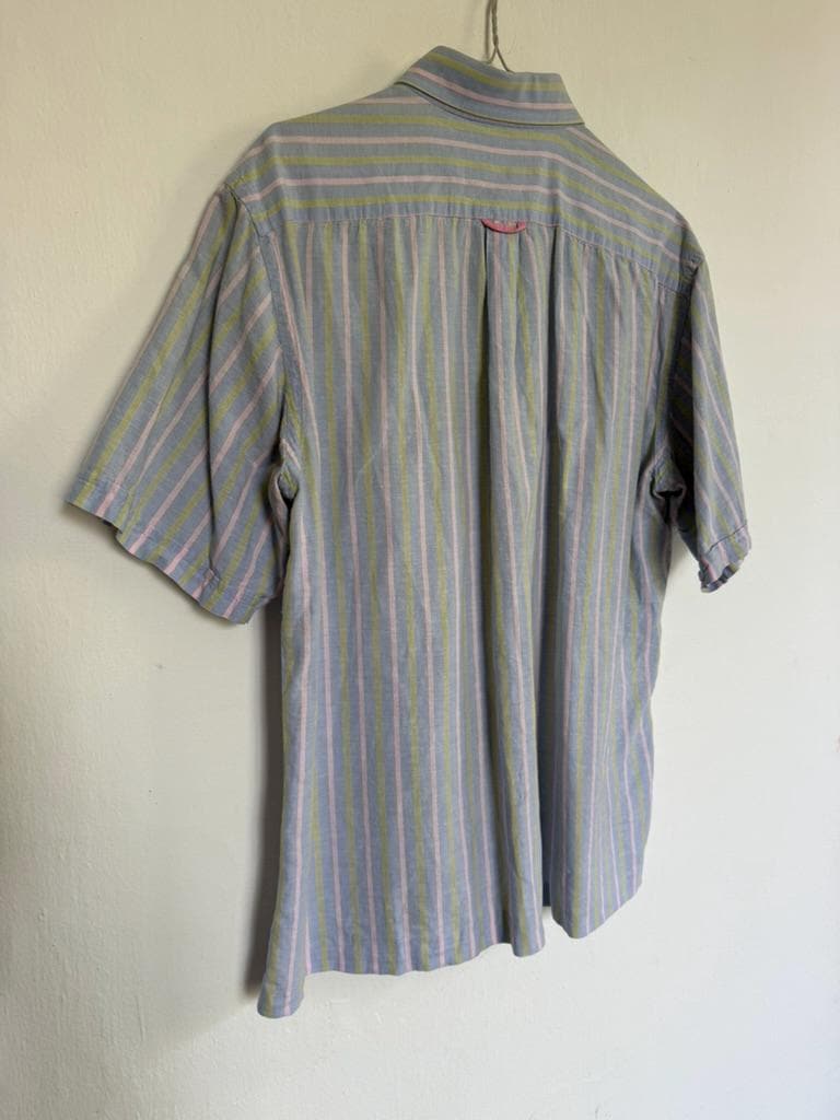 Ungaro White Cotton Short Sleeve Shirt — additional view 5