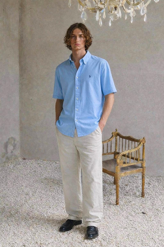 Light Blue Custom Fit Polo Shirt