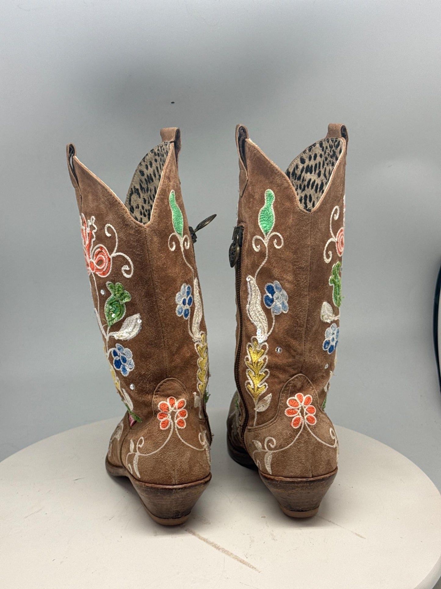 Roberto Cavalli Kids Brown Leather Boots — additional view 5
