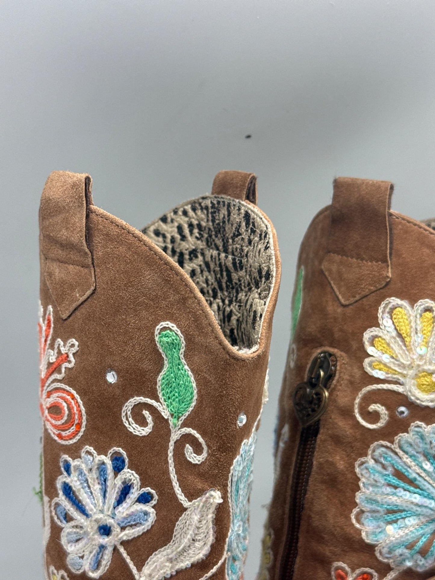 Roberto Cavalli Kids Brown Leather Boots — additional view 10