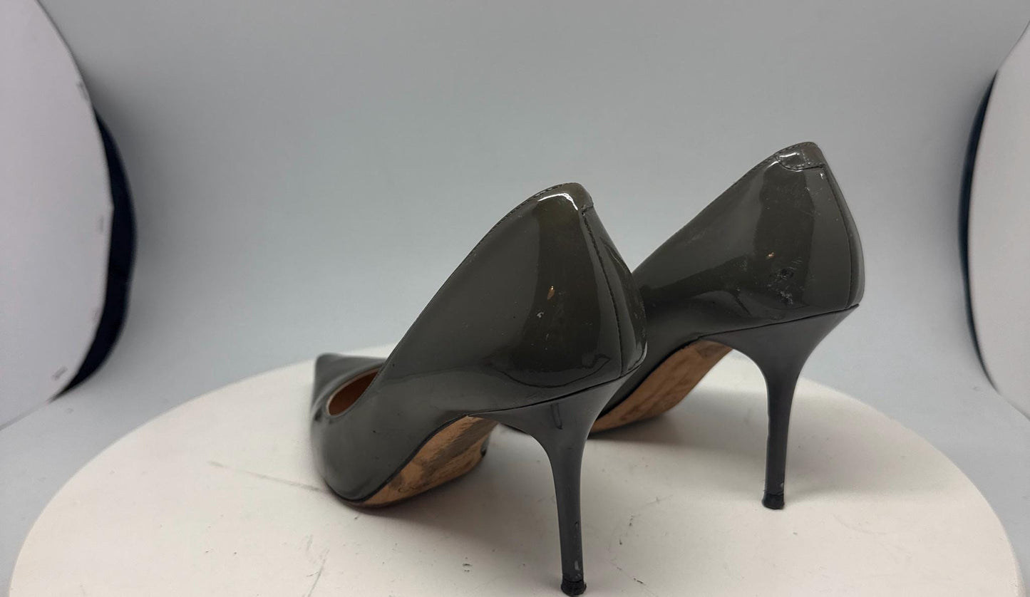 Olive Green Leather Heels by Jimmy Choo — additional view 6