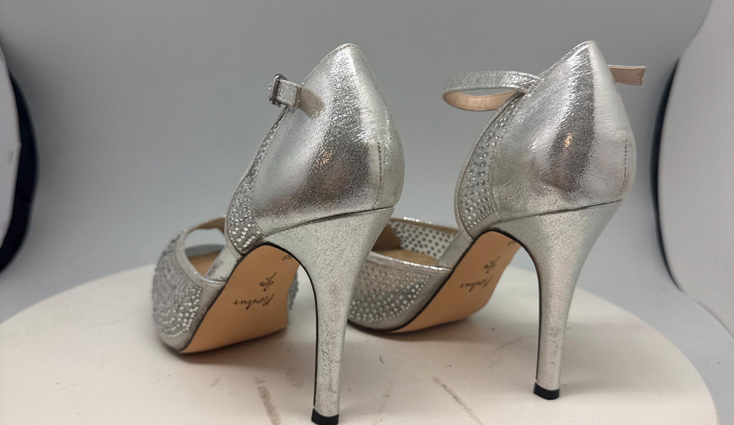Silver Bridal Platform Heels — additional view 7