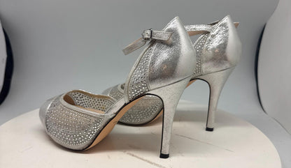 Silver Bridal Platform Heels — additional view 8