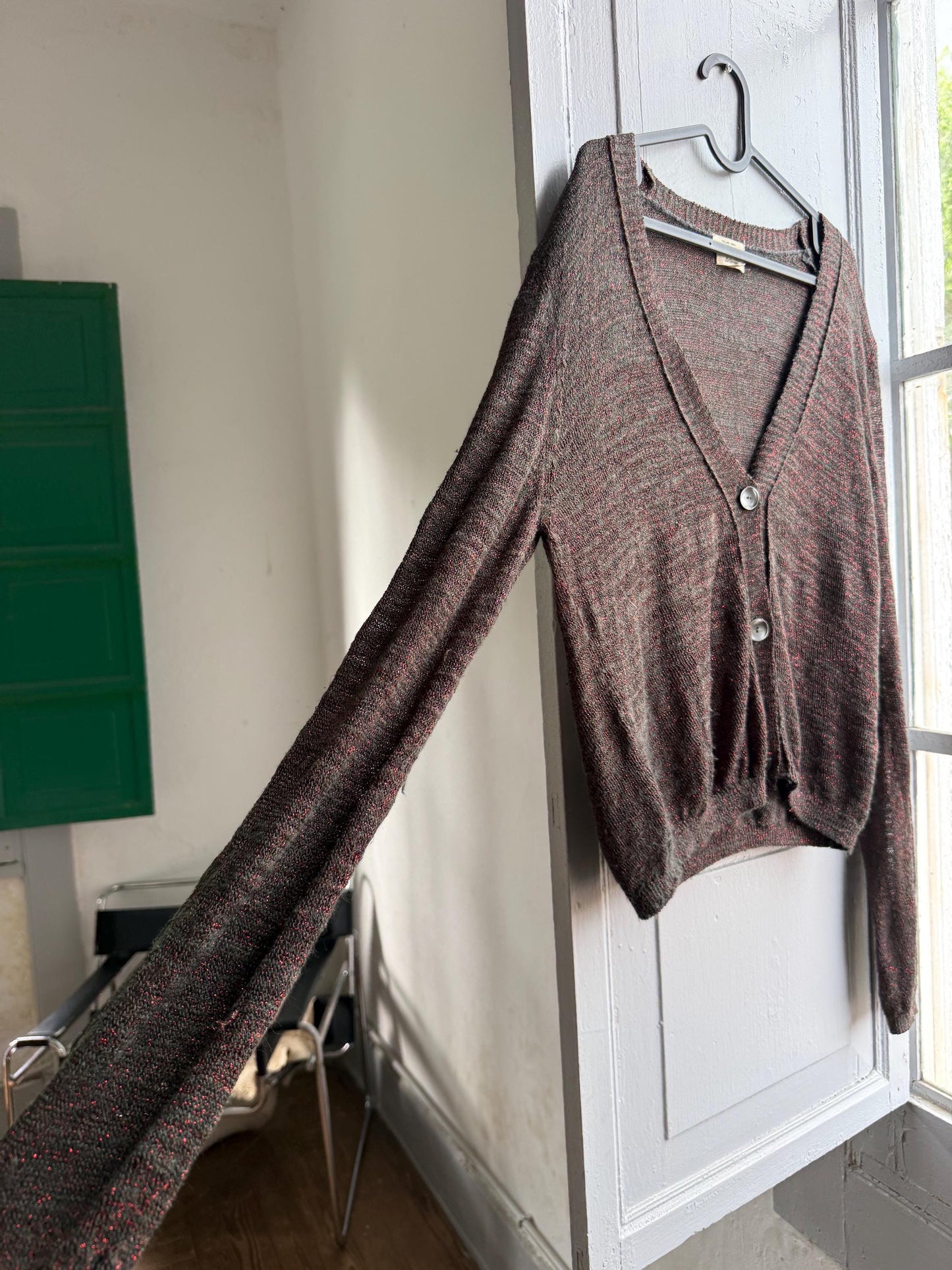 Sparkly Italian Yarn Cardigan — additional view 11