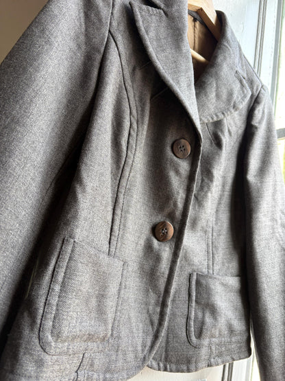 Tailored Grey Wool Blazer — additional view 13