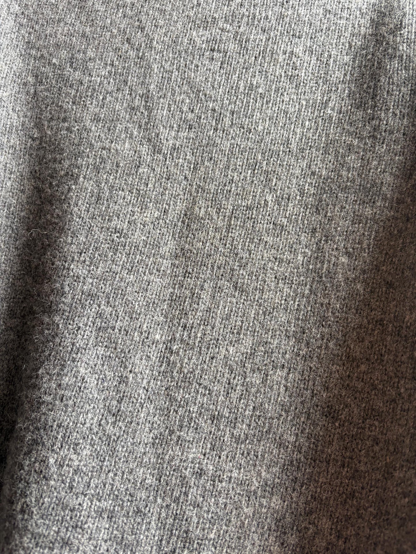 Dark Grey Wool Sweater With Ribbed Cuffs — additional view 10