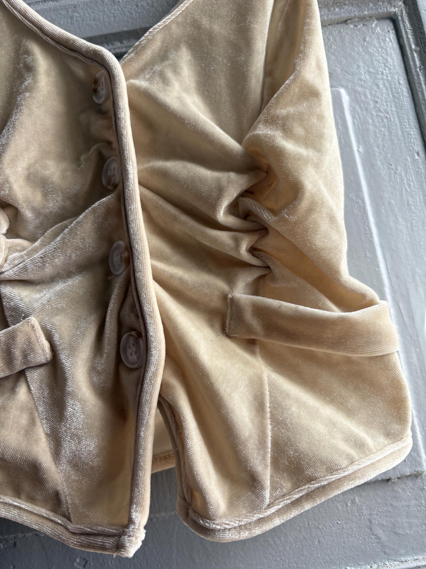 Light Beige Velvet Halter Camisole — additional view 11