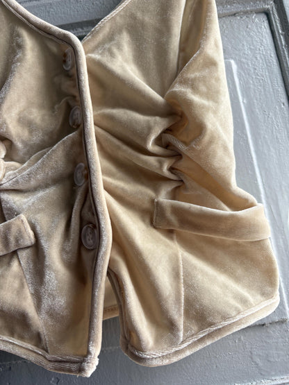 Light Beige Velvet Halter Camisole — additional view 11