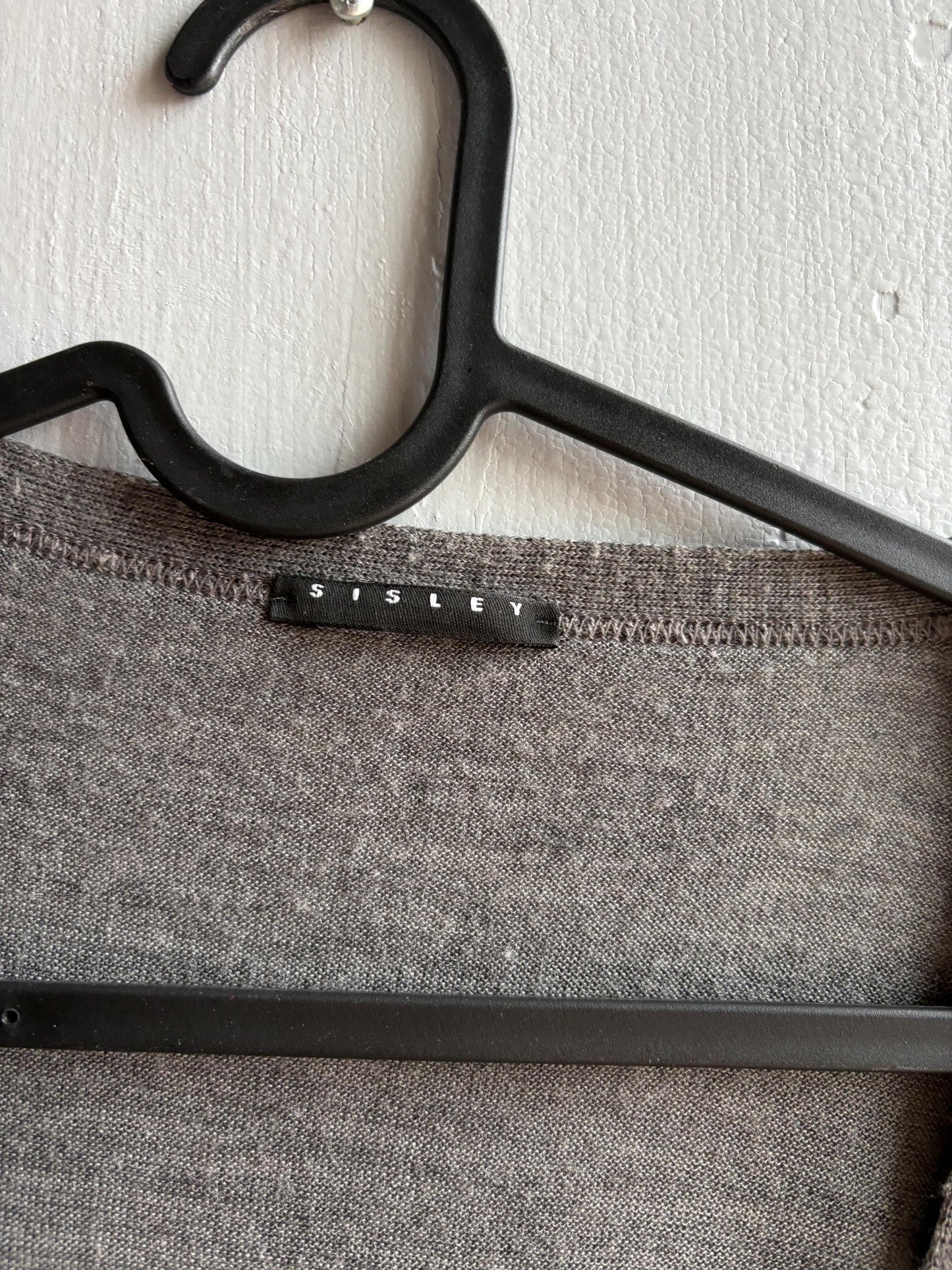 Grey Wool Blend Long Vest — additional view 6