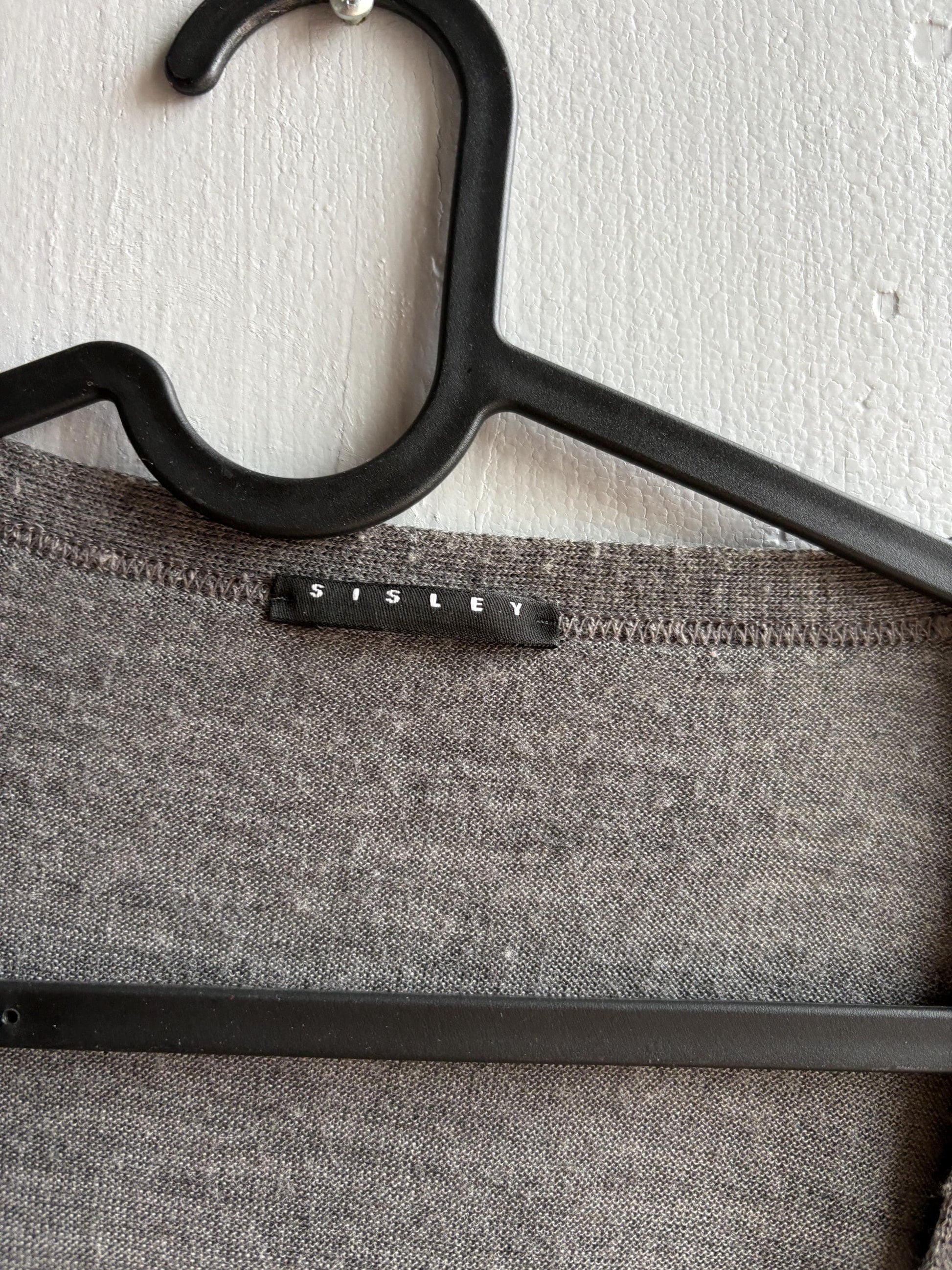 Grey Wool Blend Long Vest — additional view 6