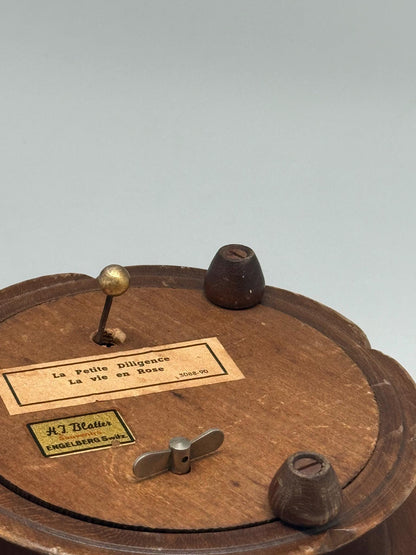 Vintage Black Forest Edelweiss Music Box Bowl — additional view 5