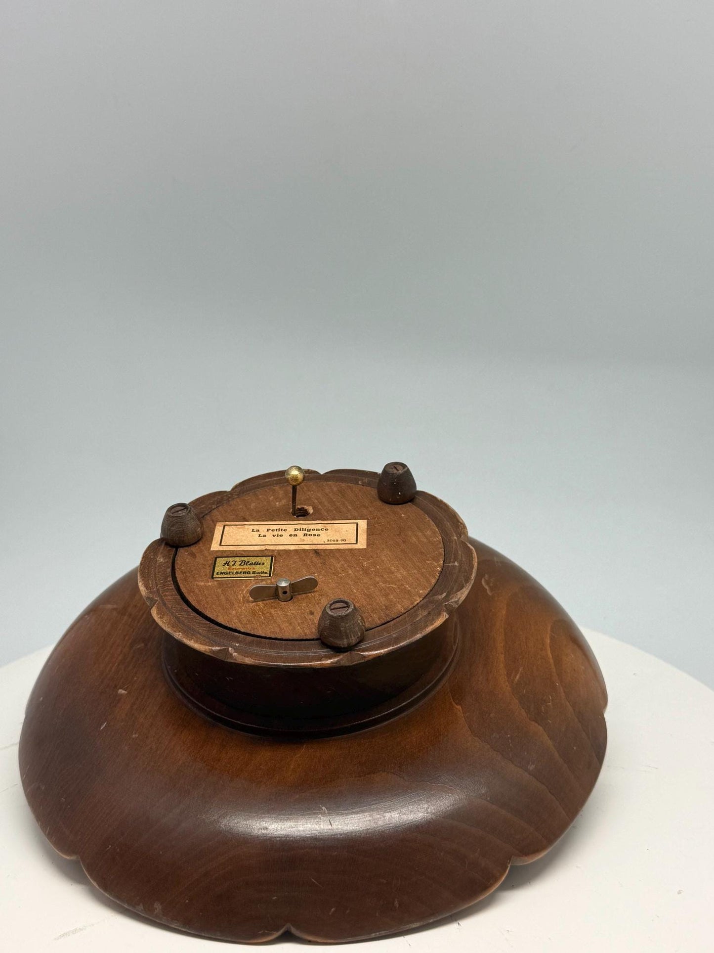 Vintage Black Forest Edelweiss Music Box Bowl — additional view 6