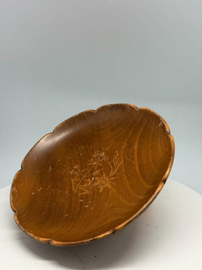 Vintage Black Forest Edelweiss Music Box Bowl — additional view 7