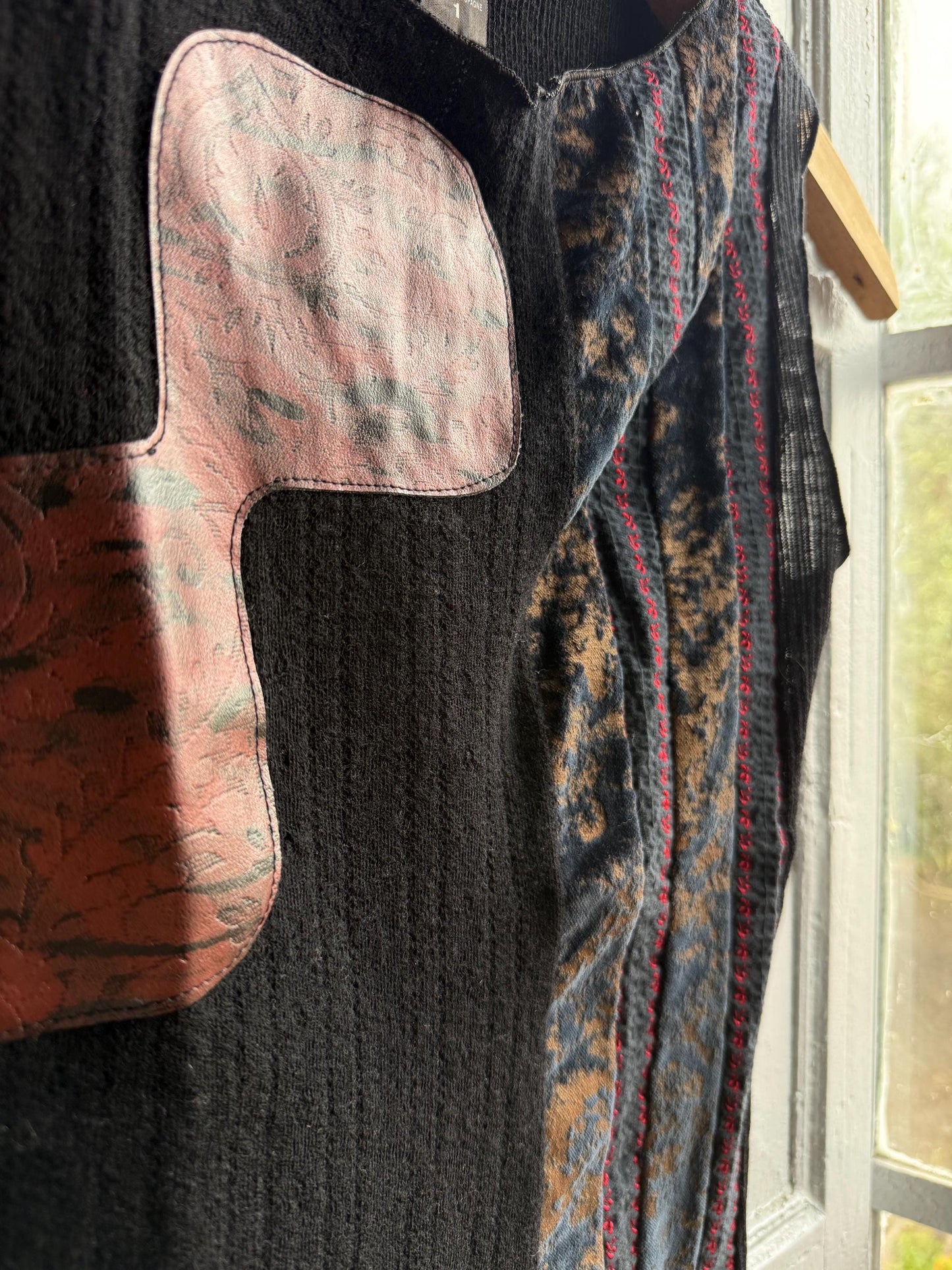 Custo Barcelona Black Abstract Patchwork Camisole — additional view 7