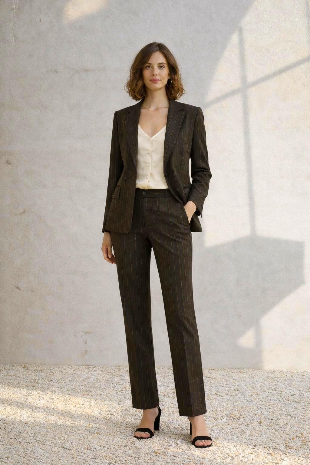 Vintage Wool Two-Piece Women's Suit