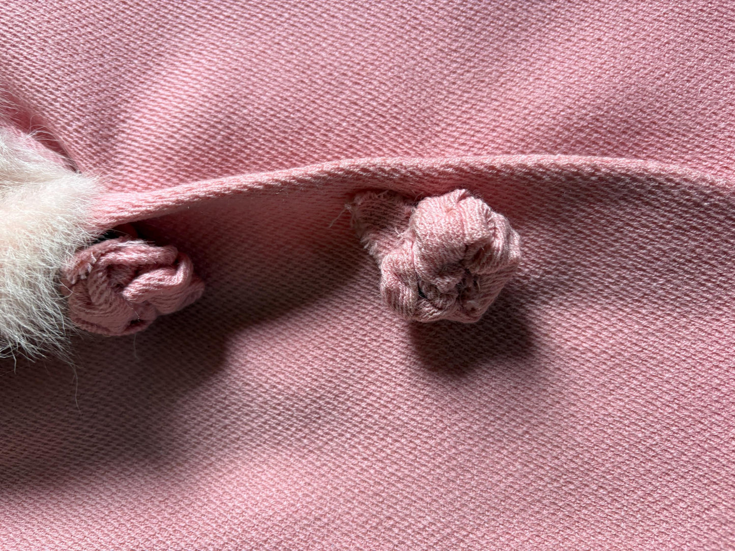 Vintage pink pure wool suit, 2-piece set, size S