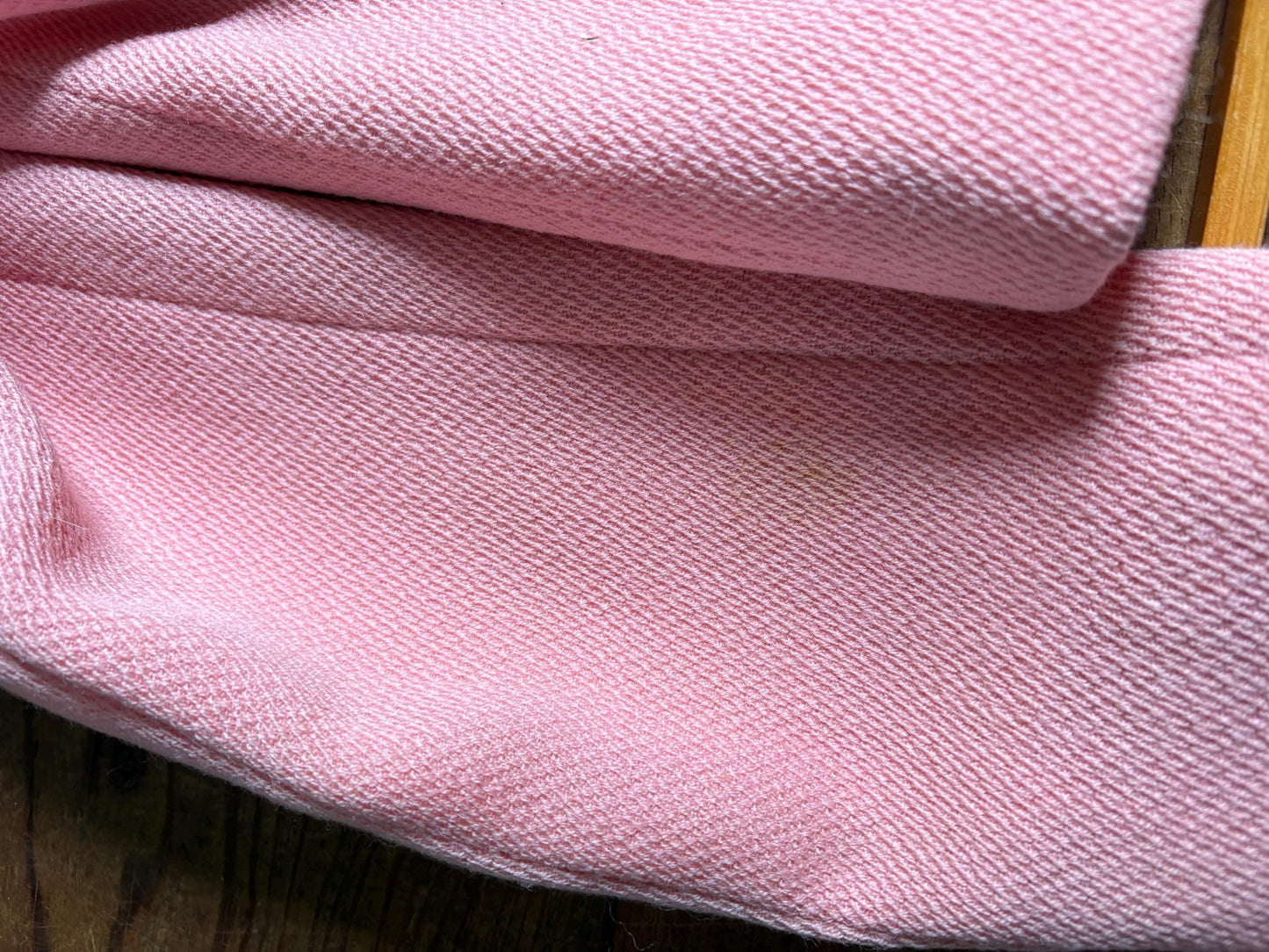 Vintage pink pure wool suit, 2-piece set, size S