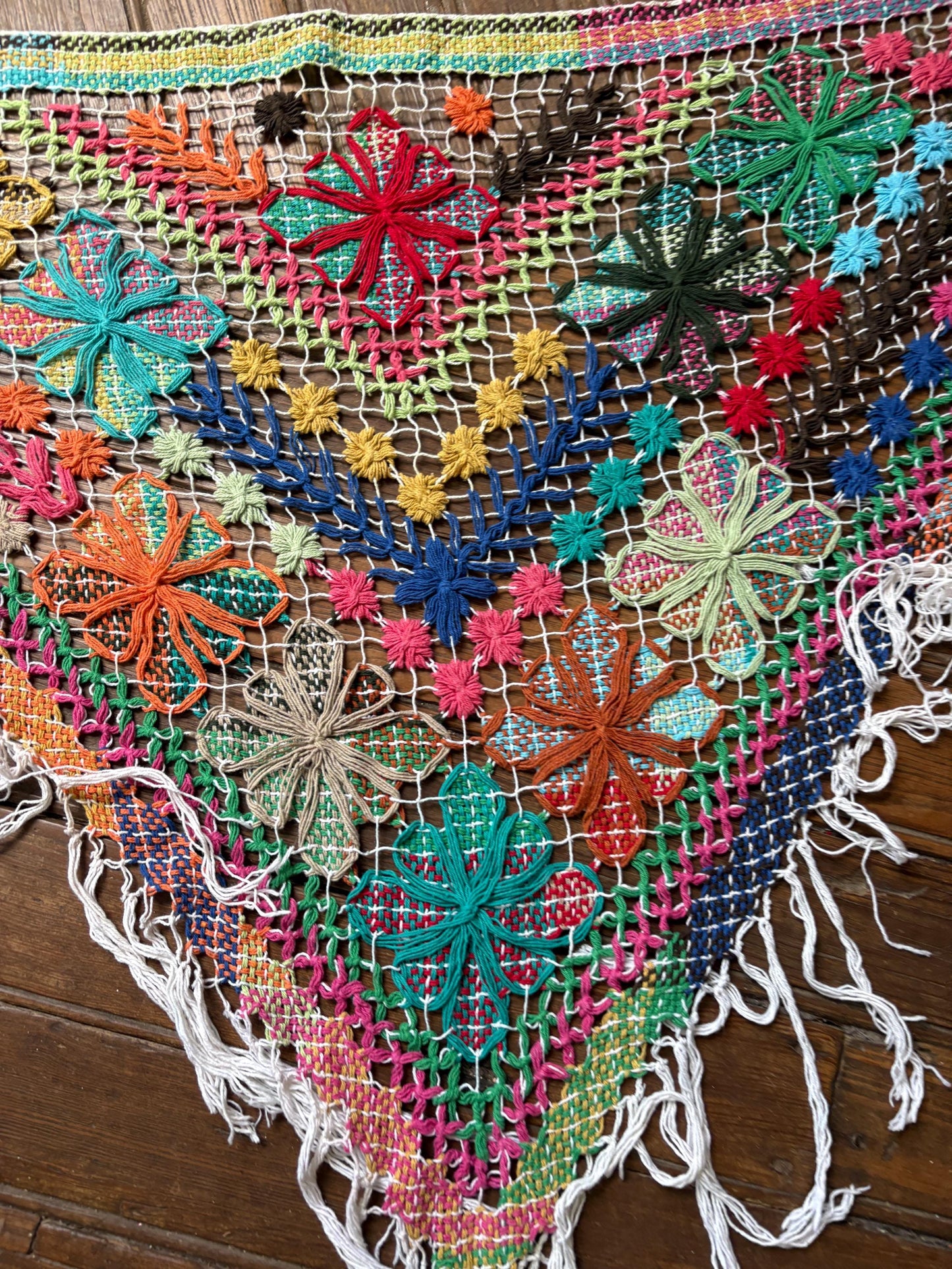 Boho Vintage Macrame Shawl — additional view 10