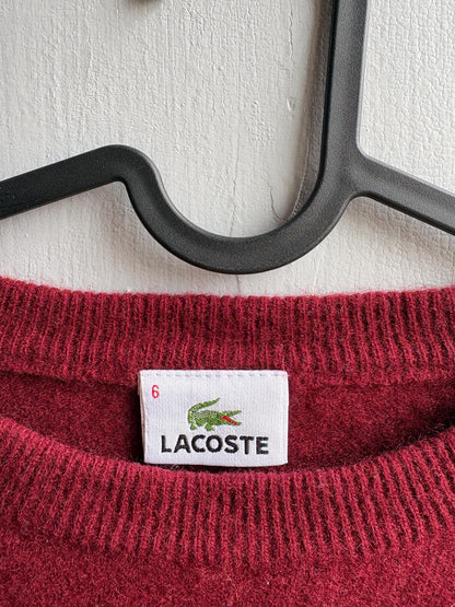Vintage Burgundy Lambswool Crew Neck Pullover — additional view 6