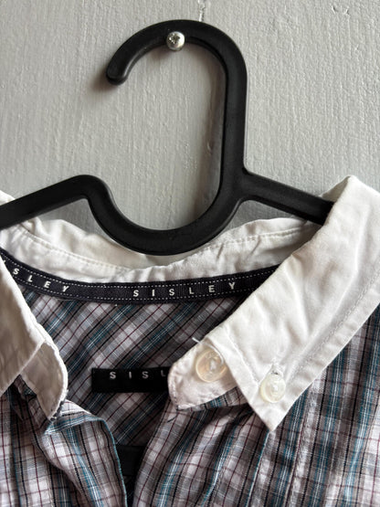 Cotton Plaid Button-Up Shirt — additional view 5