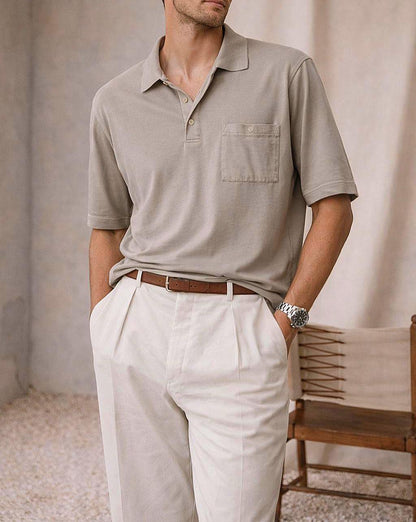 Vintage Cerruti 1881 Grey Polo Shirt