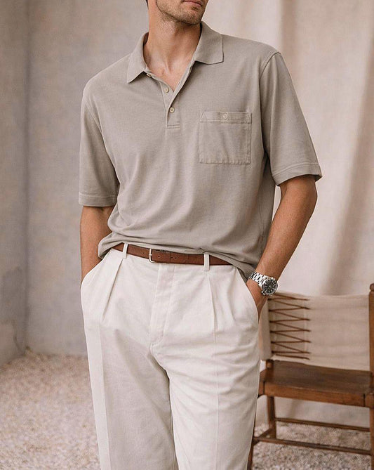 Vintage Cerruti 1881 Grey Polo Shirt