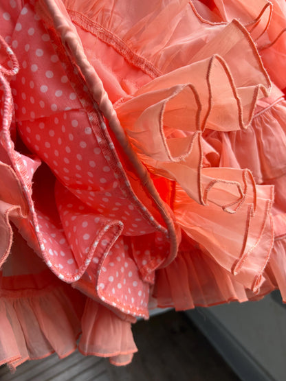 Salmon Pink Flamenco Dress for Kids — additional view 5