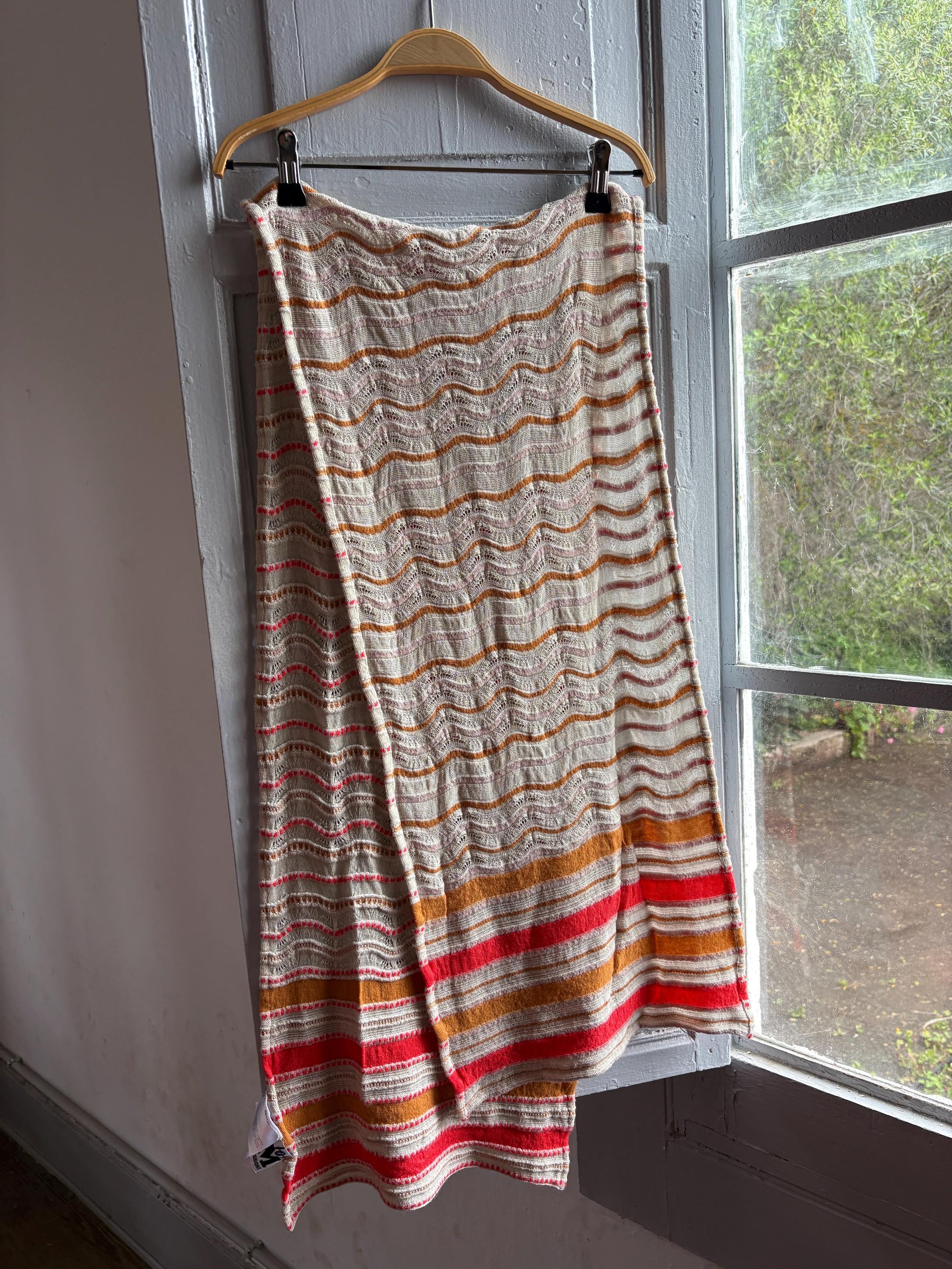 Vintage M Missoni Wool Blend Zigzag Scarf — additional view 14