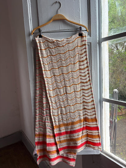 Vintage M Missoni Wool Blend Zigzag Scarf — additional view 7