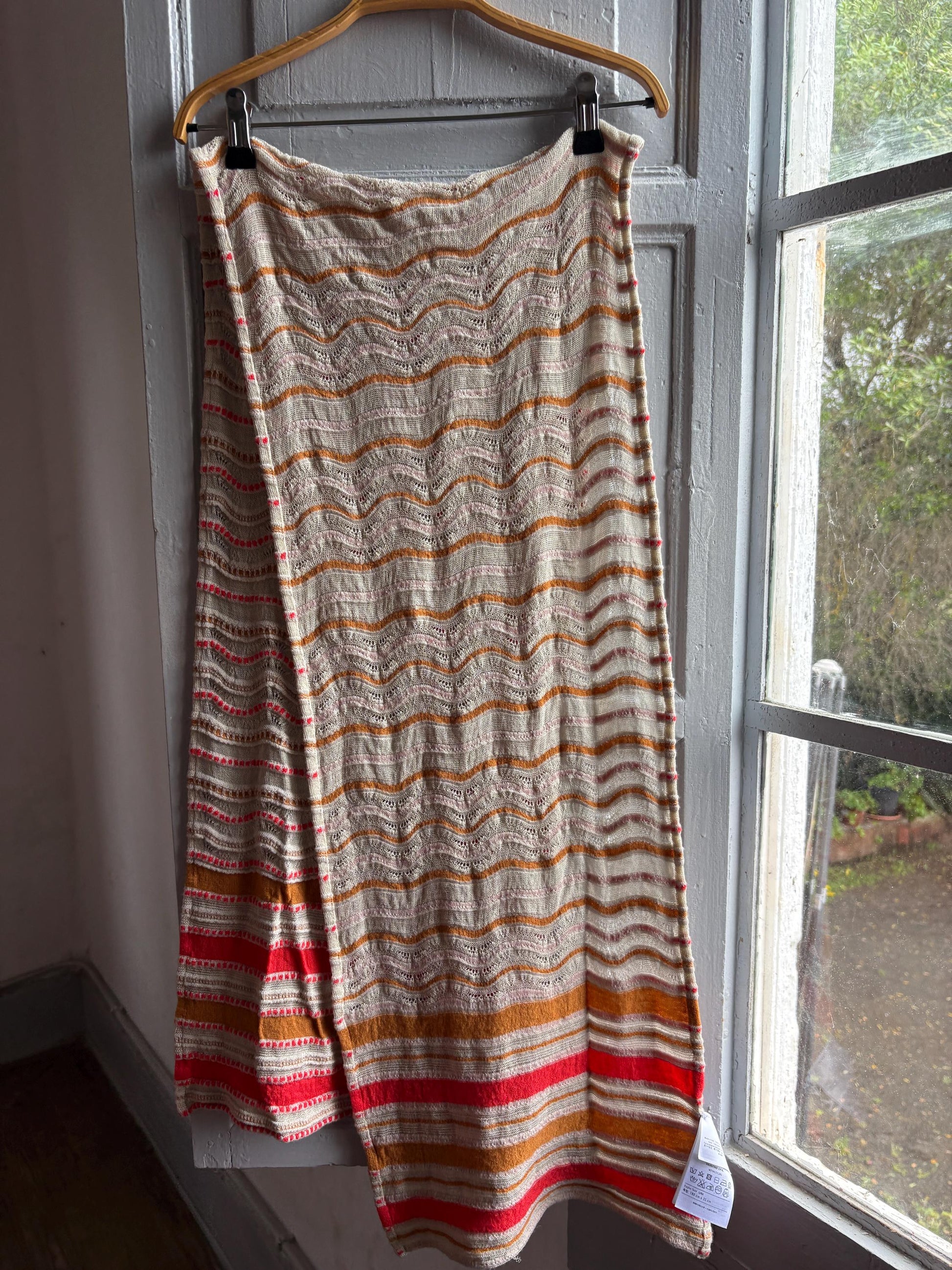 Vintage M Missoni Wool Blend Zigzag Scarf — additional view 8