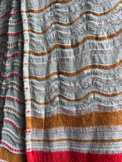 Vintage M Missoni Wool Blend Zigzag Scarf — additional view 11