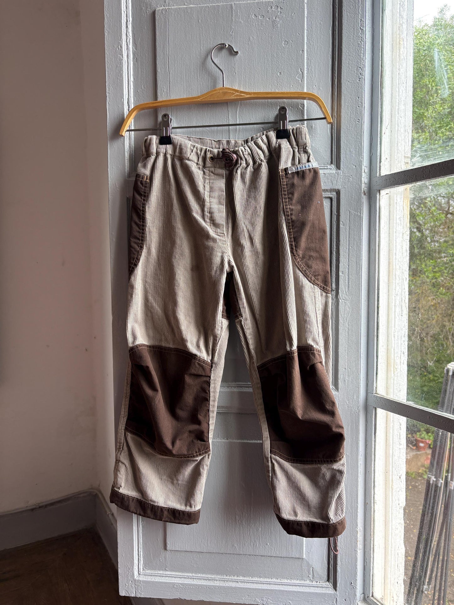 Beige Kids Trousers With Reinforced Knees — additional view 8